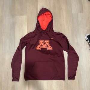 University of Minnesota Nike Burgundy and Orange Men's Hoodie